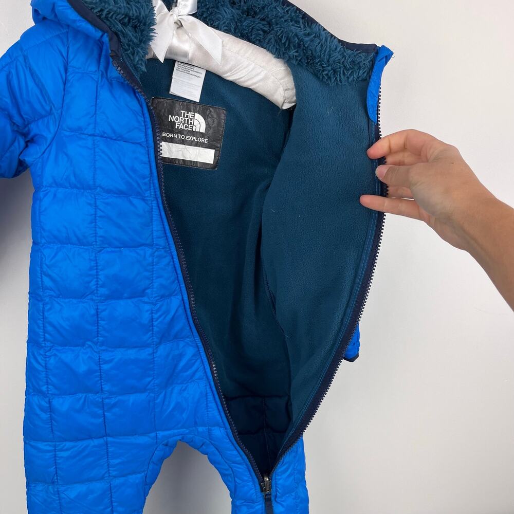 The North Face Infant Thermoball Eco Bunting Snow Suit Blue 6-12 Months - Picture 7 of 9